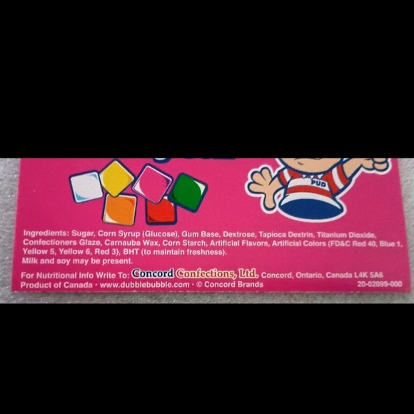 2 Original Dubble Bubble Chewing Gum Machine Vending Display Card 2000s NOS NEW - Picture 4 of 5